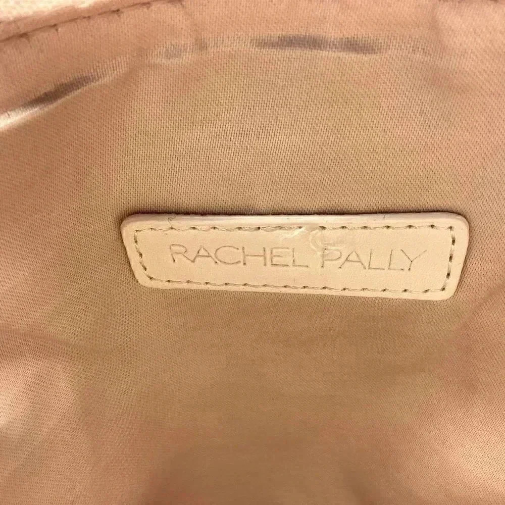 Rachel Pally Clutch Bag Ivory Blue In Bloom Floral Zip Top Fold Over Reversible - Picture 7 of 7